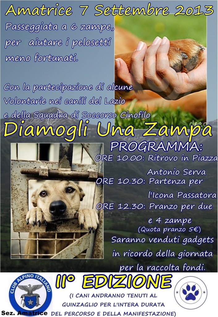 locandina diamogliunazampa