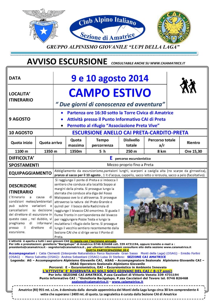 campo estivo _9 e 10 agosto 2014_