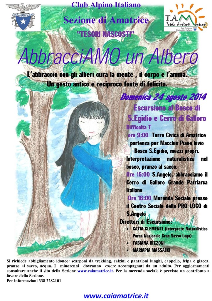 manifesto Abbracciamo un Albero 24-8-2014