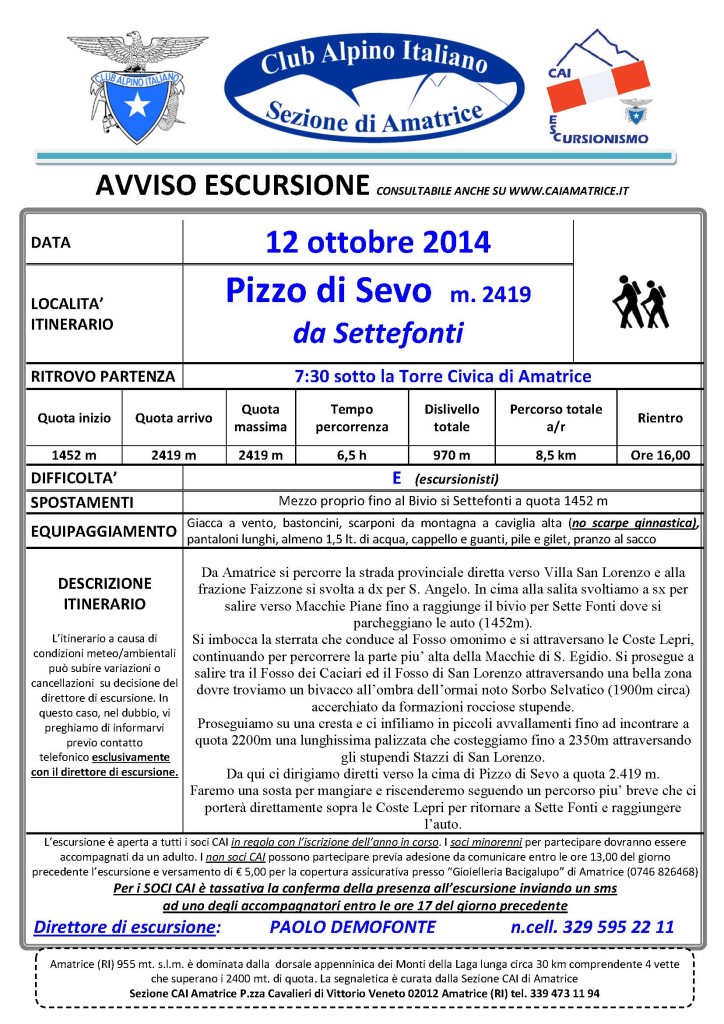 2014.10 Pizzo di Sevo